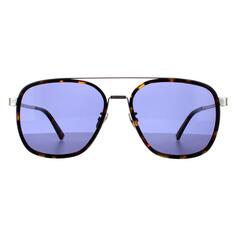 Солнцезащитные очки Aviator Dark Havana Blue SPLC49 Lewis 21 Police, коричневый