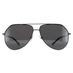 Солнцезащитные очки Aviator Dark Ruthenium Black Grey Mirror GV7185/G/S Givenchy, черный