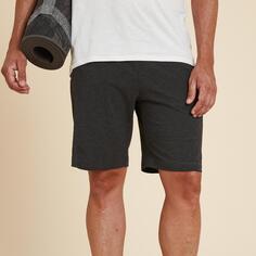 Хлопковые шорты для йоги Decathlon Kimjaly, серый