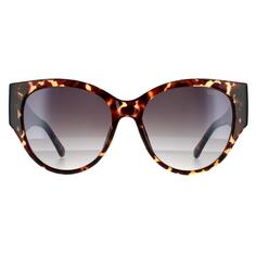 Солнцезащитные очки Cat Eye Dark Havana Smoke Mirror GF6118 Guess, коричневый