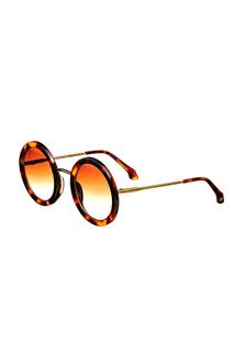 Солнцезащитные очки Quant ручной работы в Италии Bertha, коричневый