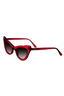 Солнцезащитные очки Kitty ручной работы в Италии Bertha, красный