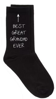 Лучшие черные носки до голени Great Grandad Ever 60 SECOND MAKEOVER, черный