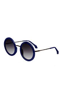 Солнцезащитные очки Quant ручной работы в Италии Bertha, темно-синий