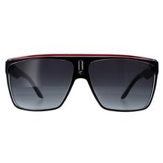 Солнцезащитные очки Shield Black Red Gold Dark Grey Gradient 22 Carrera, черный