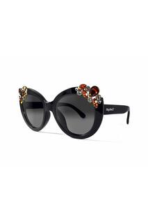 Солнцезащитные очки Ruby Rocks Dubai с драгоценными камнями, черный