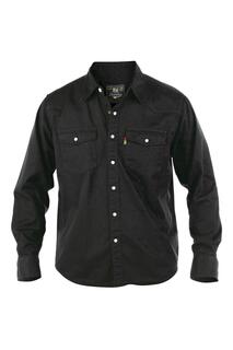 Джинсовая рубашка в западном стиле Duke Clothing, черный