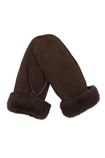 Полные рукавицы из овчины Eastern Counties Leather, коричневый