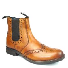 Кожаные ботинки челси Chepstow Brogue Frank James, коричневый