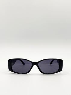 Солнцезащитные очки в пластиковой оправе в стиле Racer SVNX, черный