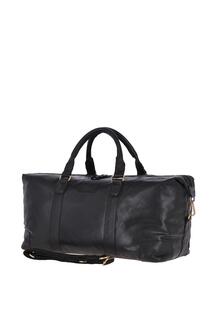 Большая винтажная дорожная сумка из натуральной кожи Ashwood Leather, черный