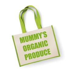 Большая джутовая сумка Mummy&apos;s Organic Products 60 SECOND MAKEOVER, зеленый