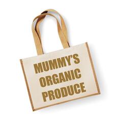Большая джутовая сумка из натурального золота Mummy&apos;s Organic Products 60 SECOND MAKEOVER, золото