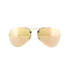 Солнцезащитные очки-авиаторы с зеркальным покрытием золотого и медного цвета Ray-Ban, золото