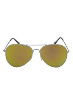 Солнцезащитные очки-авиаторы в металлической оправе SVNX, серебро