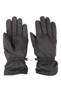Лыжные перчатки с регулируемыми манжетами Снегозащитные перчатки Mountain Warehouse, черный