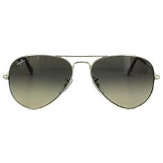 Солнцезащитные очки-авиаторы серебристо-серого цвета с градиентом Ray-Ban, серебро