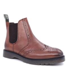 Кожаные ботинки челси с эффектом броги Warkton Frank James, коричневый
