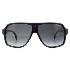 Солнцезащитные очки-авиаторы синие, красные, белые, темно-серые с градиентом Carrera, синий