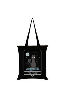 Большая сумка «Лунное Таро» Spooky Cat, черный