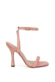 Туфли «Грета» с квадратным носком и едва заметными высокими каблуками на шпильке с ремешками XY London, розовый