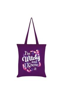 Большая сумка I&apos;m Witchy And I Know It Grindstore, фиолетовый