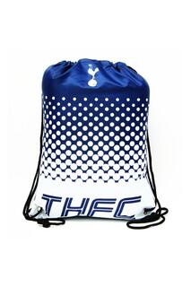 Официальная спортивная спортивная сумка Fade Football Crest на шнурке Tottenham Hotspur FC, темно-синий