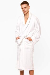Полотенце Банный халат Мужской халат 100% хлопок Brentfords, белый