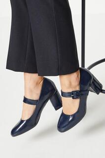 Хорошо для подошвы: туфли-лодочки Cristina на среднем каблуке Dorothy Perkins, темно-синий