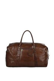Очень большая дорожная сумка из натуральной кожи растительного дубления Ashwood Leather, коричневый