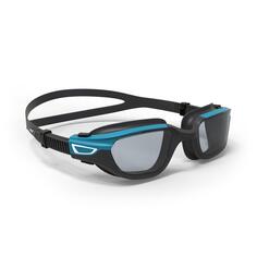Поляризационные очки для плавания Decathlon — размер L, дымчатые линзы Nabaiji, черный