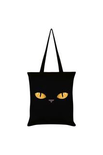 Большая сумка с любопытным котенком Grindstore, черный