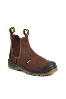 Кожаные защитные ботинки Dewalt, коричневый