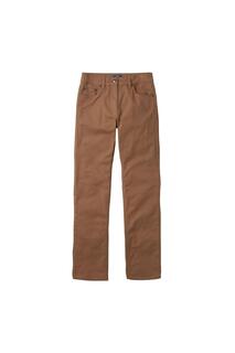 Цветные джинсы 27 дюймов (68,5 см) по внутренней стороне штанины Cotton Traders, коричневый