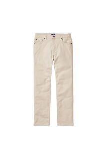 Цветные джинсы 30 дюймов (76 см) по внутренней стороне штанины Cotton Traders, коричневый