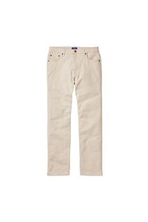 Цветные джинсы, внутренняя часть штанины 32 дюйма (81 см). Cotton Traders, коричневый