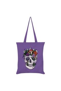 Большая сумка с черепом для собирательства Grindstore, фиолетовый