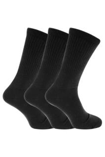 Очень широкие удобные носки для диабетиков (3 пары) Universal Textiles, черный