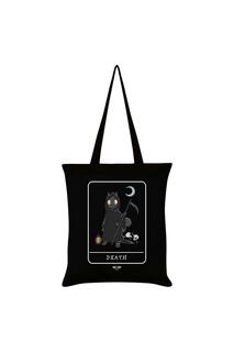 Большая сумка Таро Смерти Spooky Cat, черный