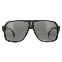 Поляризованные солнцезащитные очки-авиаторы черные, серебристые, красные, серые Carrera, черный