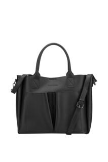 Большая сумка-тоут Megan Xl с передними карманами Claudia Canova, черный