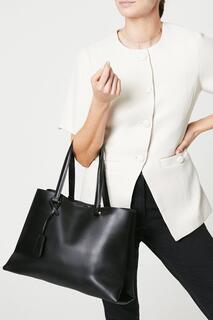 Большая сумка-тоут Tatiana Premium с внутренним карманом Dorothy Perkins, черный