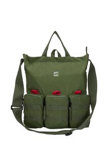 Большая сумка-тоут Vinsent с тремя карманами Artsac, зеленый