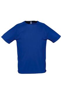 Спортивная футболка с короткими рукавами SOL&apos;S, синий Sol's