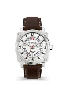 Спортивные аналоговые кварцевые часы Aerograph из нержавеющей стали — Smwgb2101102 Swiss Military Hanowa, серебро