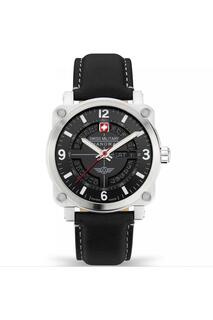 Спортивные аналоговые кварцевые часы Aerograph из нержавеющей стали — Smwgb2101101 Swiss Military Hanowa, черный