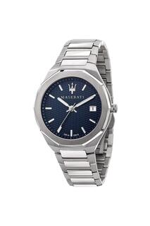 Спортивные аналоговые кварцевые часы Stile из нержавеющей стали — R8853142006 Maserati, синий