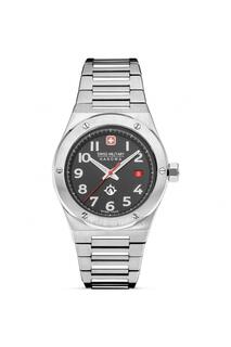 Спортивные аналоговые кварцевые часы Sonoran из нержавеющей стали — Smwgh2101902 Swiss Military Hanowa, серый