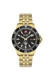 Спортивные аналоговые часы Flagship X из нержавеющей стали — Smwgh2100610 Swiss Military Hanowa, черный