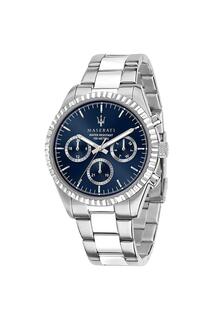 Спортивные аналоговые часы Competizione из нержавеющей стали — R8853100022 Maserati, синий